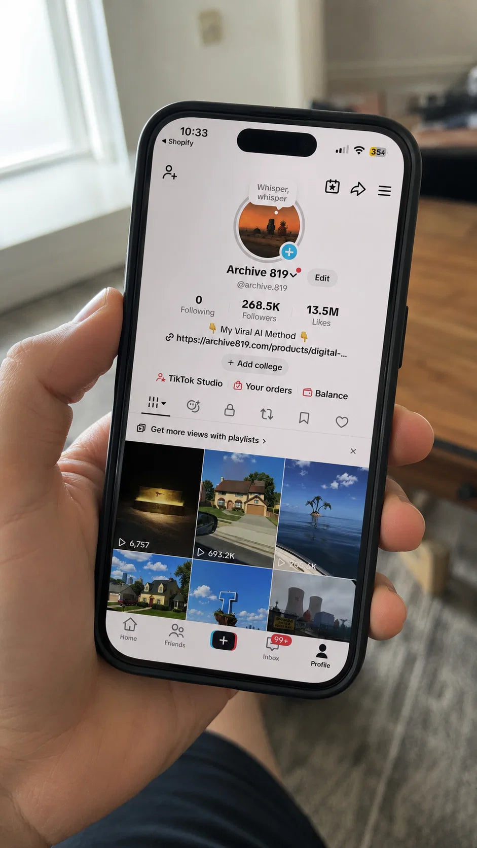 TikTok analytics result